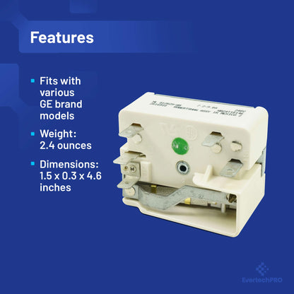 EvertechPRO Range Surface Element Control Replacement for GE WB24T10146 1473851 AH1765836 EA1765836 PS1765836