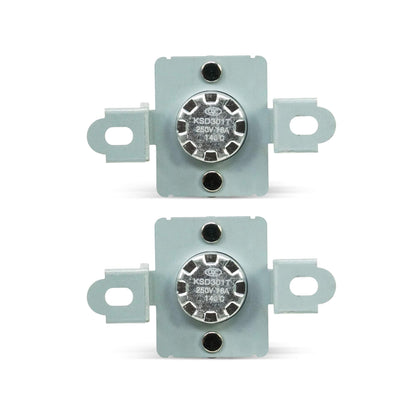 EvertechPRO 6931EL3003D Hi-Limit Thermostat Pack of 2 Replacement for LG Dryer 1268366 AH3530485 EA3530485 PS3530485