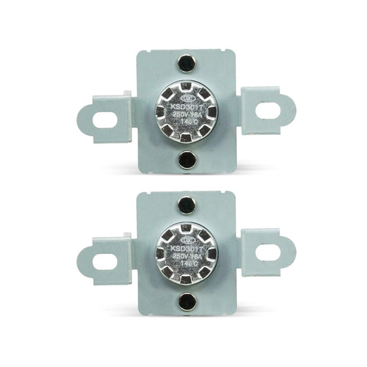 EvertechPRO 6931EL3003D Hi-Limit Thermostat Pack of 2 Replacement for LG Dryer 1268366 AH3530485 EA3530485 PS3530485