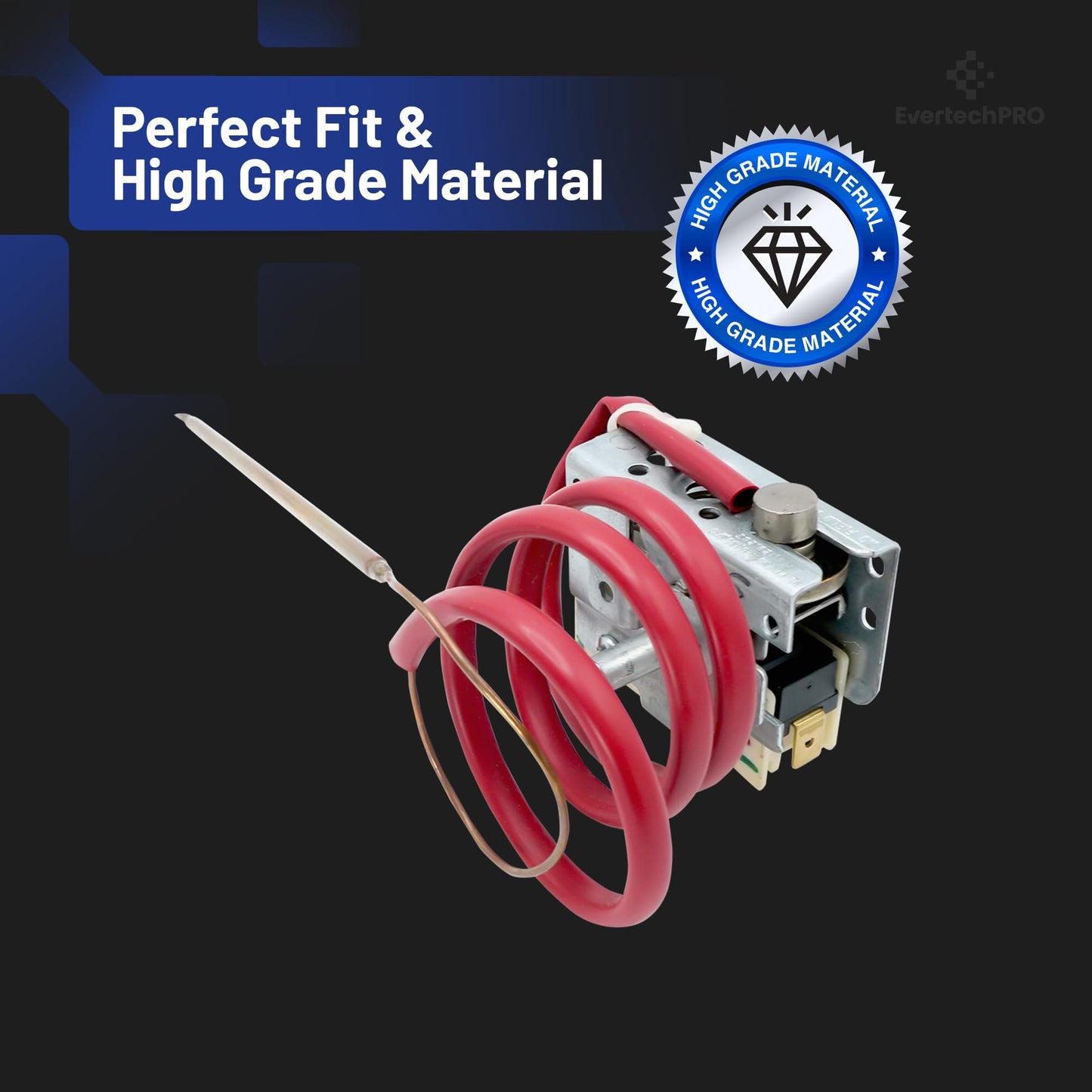 EvertechPRO WB20K5027 Range Oven Thermostat Replacement for GE