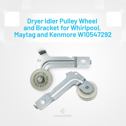 EvertechPRO W10547292 Pulley Idr Replacement for Whirlpool Dryer 8547160