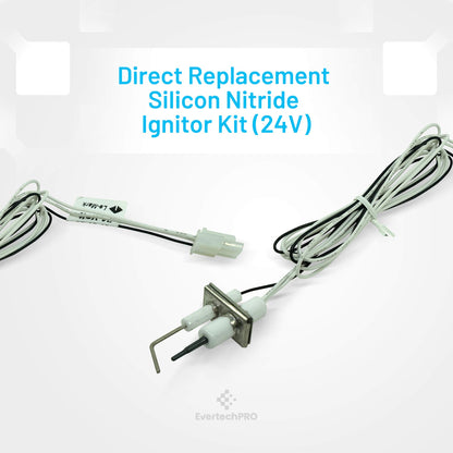 EVERTECHPRO SSN24 Silicon Nitride Hot Surface Igniter Kit Replacement for Universal HVAC 1009524 1149856 42640001 68012