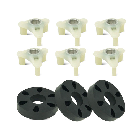 EvertechPRO 285753A Direct Drive Motor Coupling Pack of 3 Replacement for Whirlpool Washer 285753 1195967 280152 285140