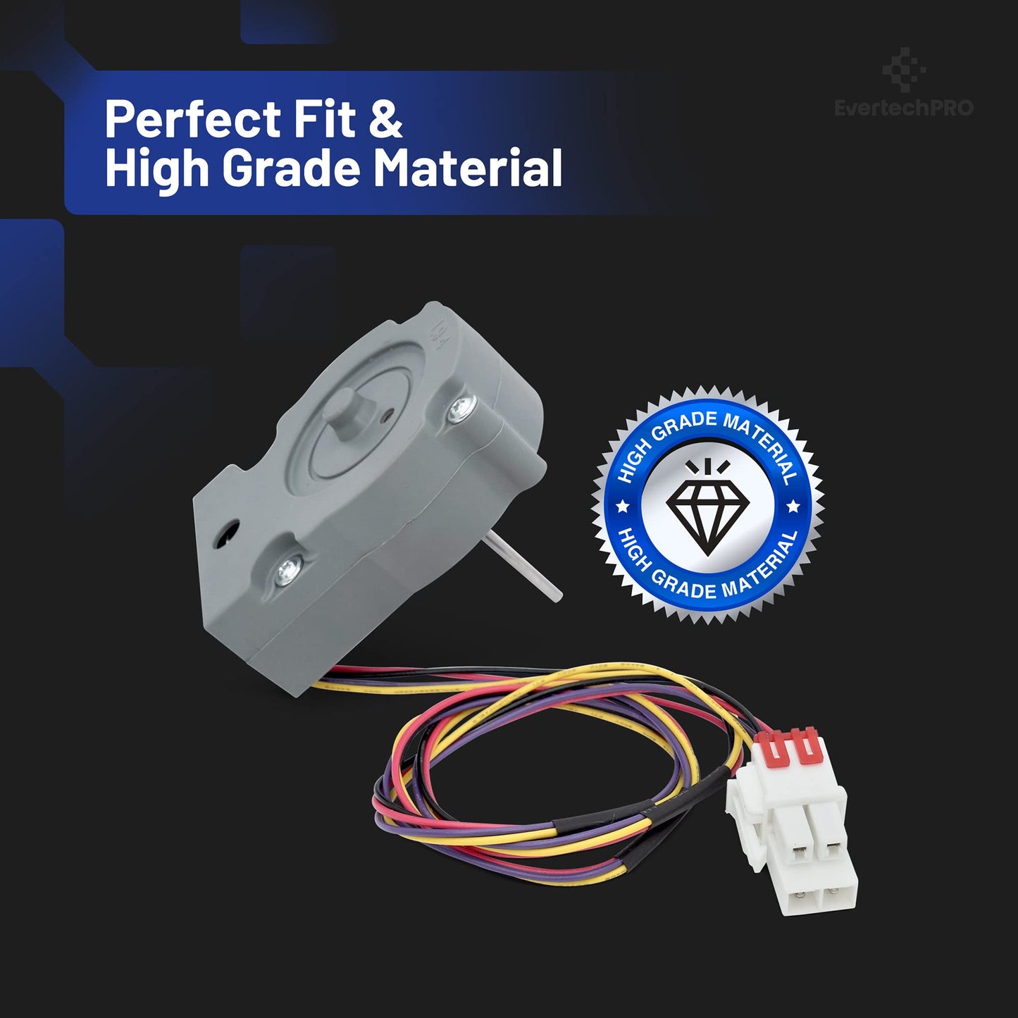 EvertechPRO EAU63103204 DC Motor Replacement for LG Refrigerator 4324005 PS11761149
