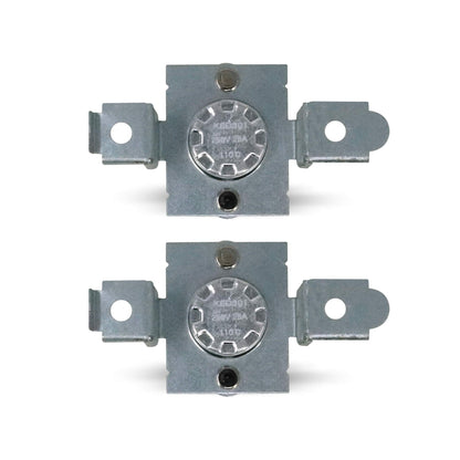 EvertechPRO 6931EL3003C Hi Limit Thermostat Pack of 2 Replacement for LG Dryer 1268365 6931EL3003G