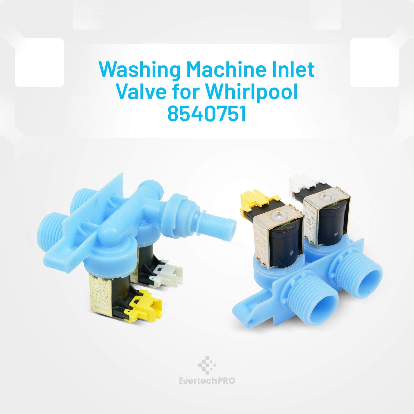 EvertechPRO Washer Valve Replacement for Whirlpool 8540751 1179987 8540043