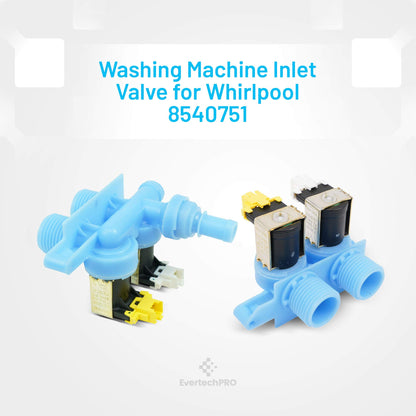 EvertechPRO Washer Valve Replacement for Whirlpool 8540751 1179987 8540043