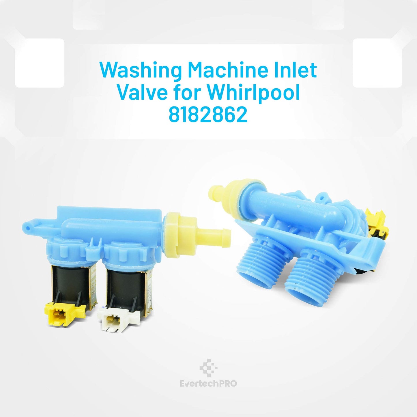 EvertechPRO Washer Water Valve Replacement for Whirlpool 8182862 1194900 AH1485990 EA1485990 PS1485990