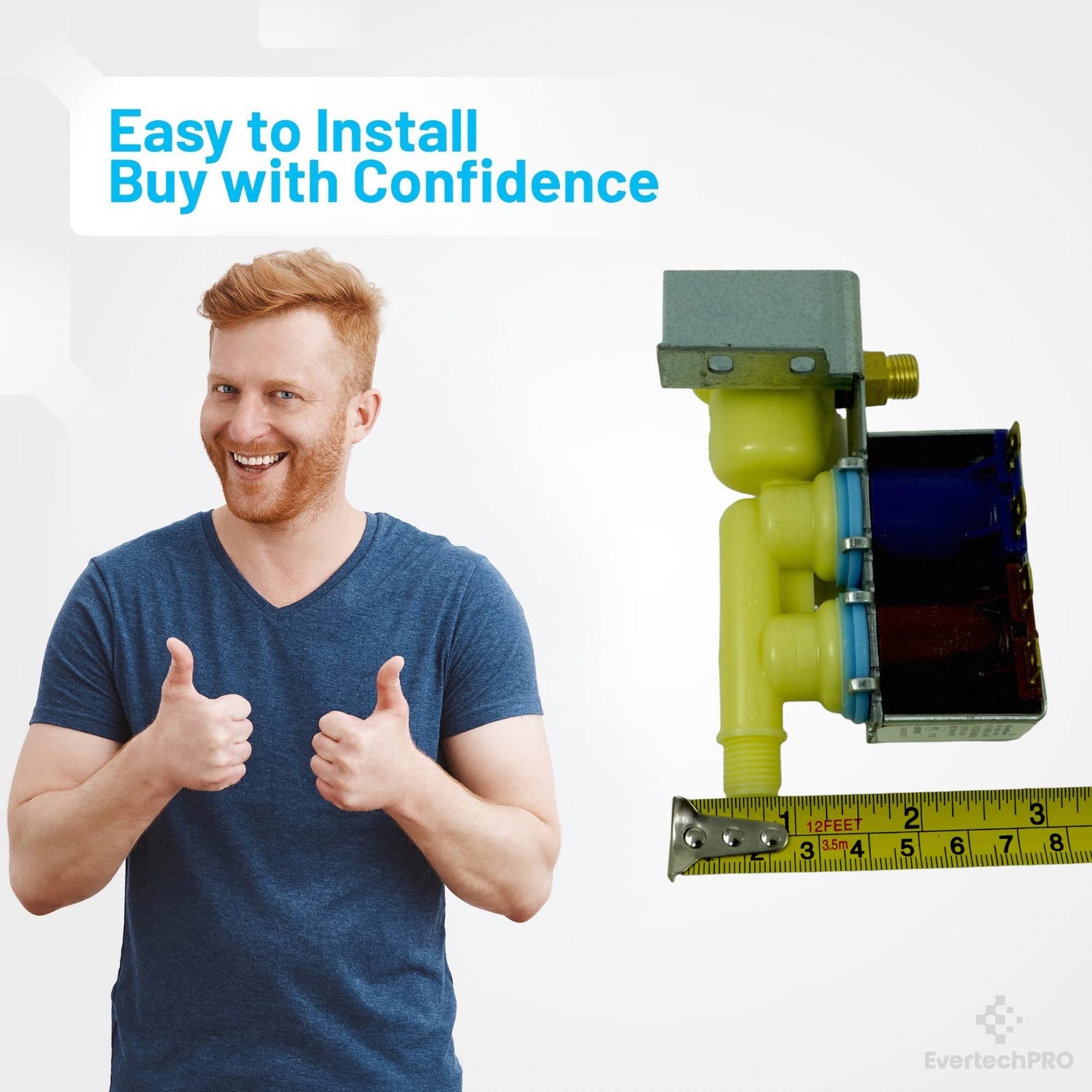 EvertechPRO 12544002 Refrigerator Water Valve for 12544002 8171096 Original Version