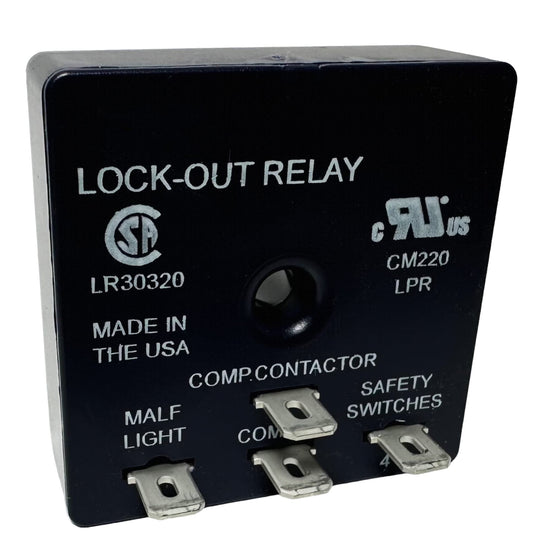 EVERTECHPRO Lockout Protection Relay 18-30 VAC 50/60 Hz - 2 watts - 2 amps, 30 VAC resistive