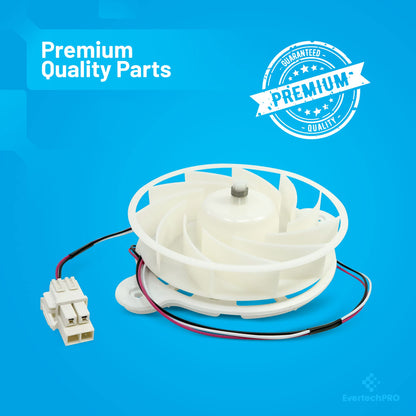 EvertechPRO DA31-00287B Evaporator Fan Motor Assembly Replacement for Samsung Refrigerator DA31-00334C DA96-00968A