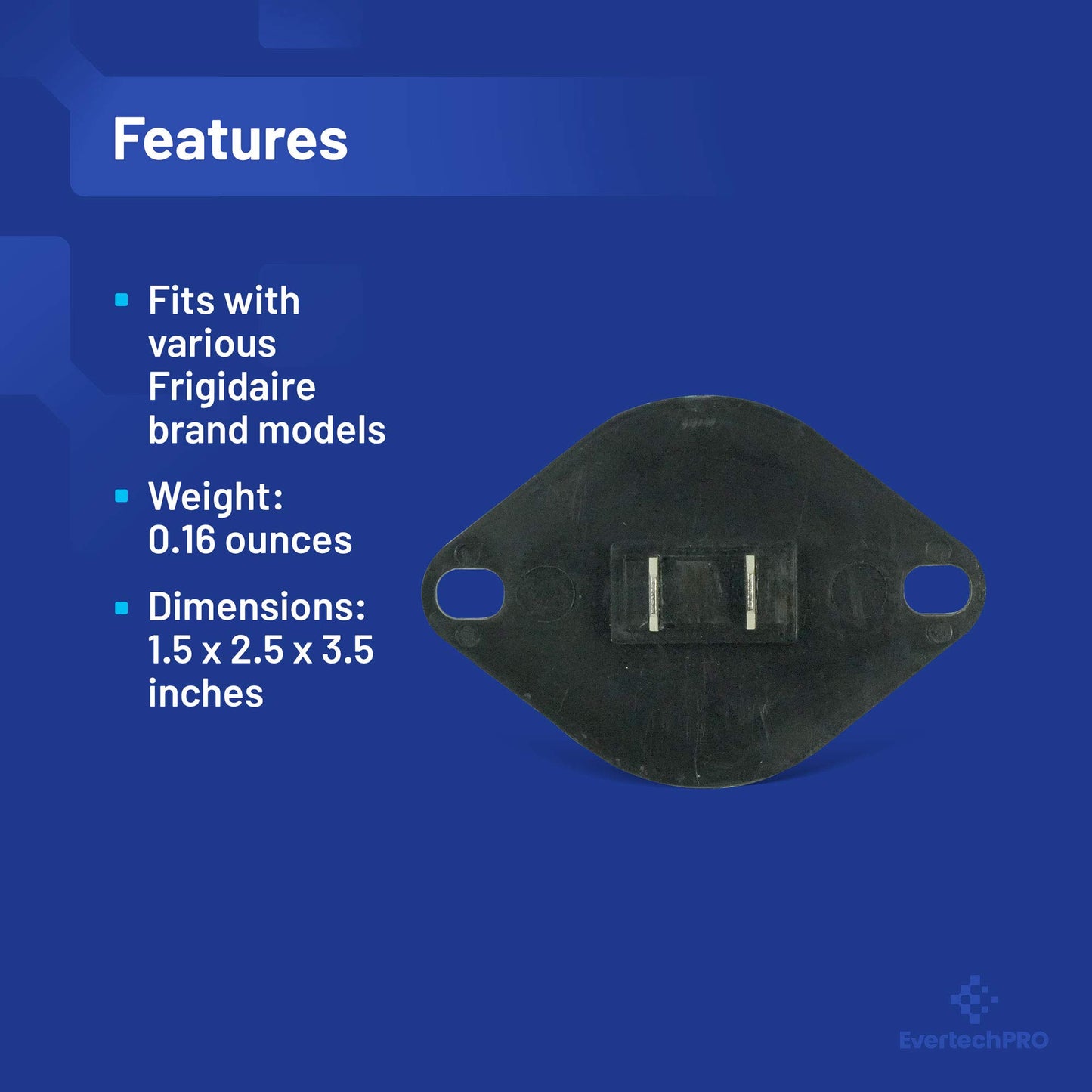 EvertechPRO 134587700 Thermistor Control Pack of 2 Replacement for Frigidaire Dryer 1156925 134216500 AH1149368 EA1149368