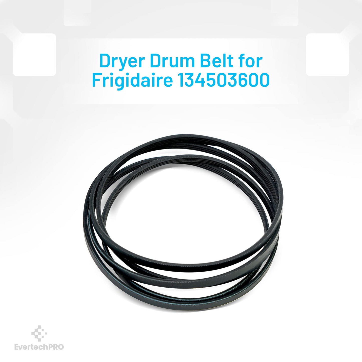 EvertechPRO Dryer Dryer Drum Belt Replacement for Frigidaire 134503600 134163400 1156784 5303283471 AH1148434