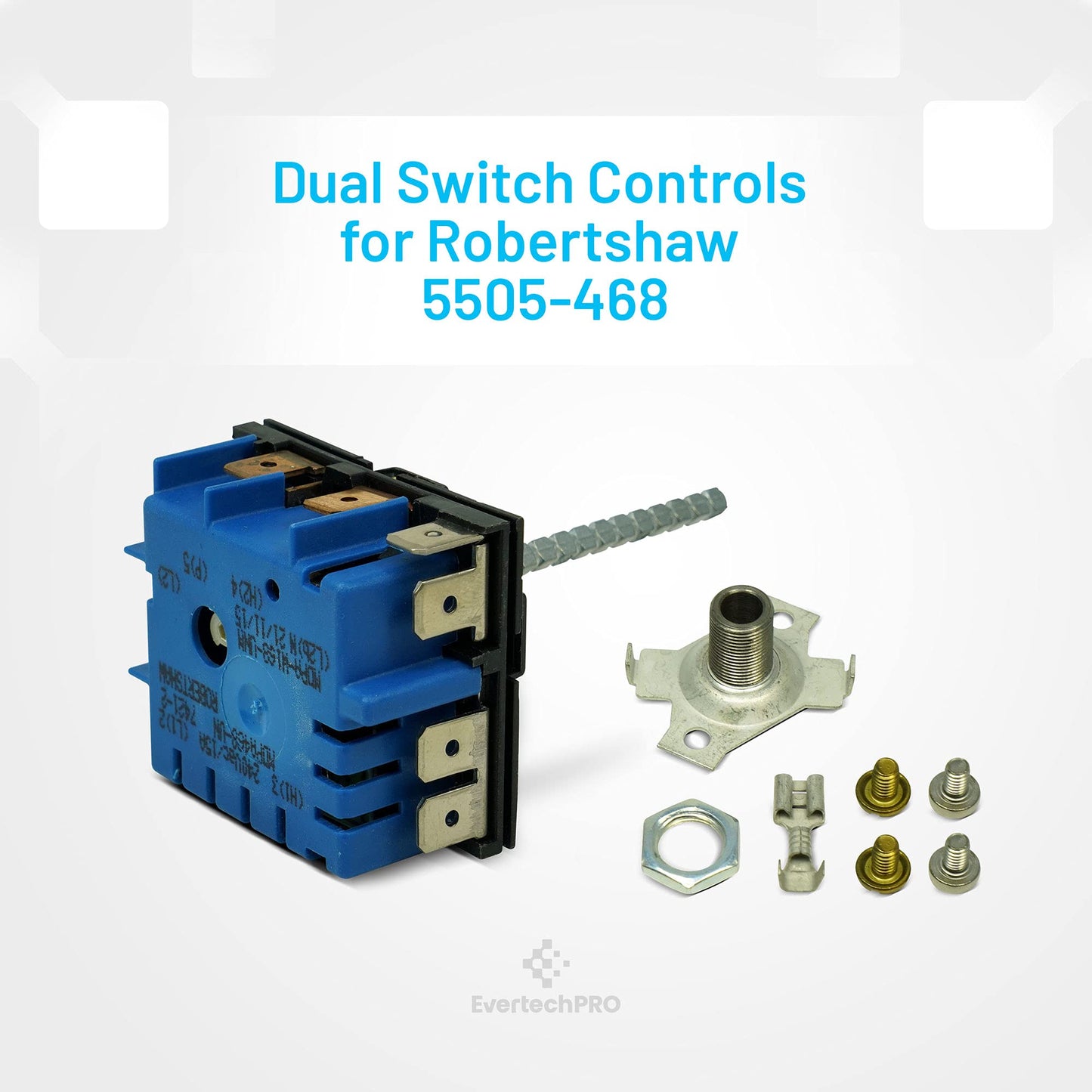 EvertechPRO 8203536 Infinite Switch Replacement for Whirlpool Range 903057-9010 535944 G50013539 G50013540 8203534 PJ030008 PJ030017