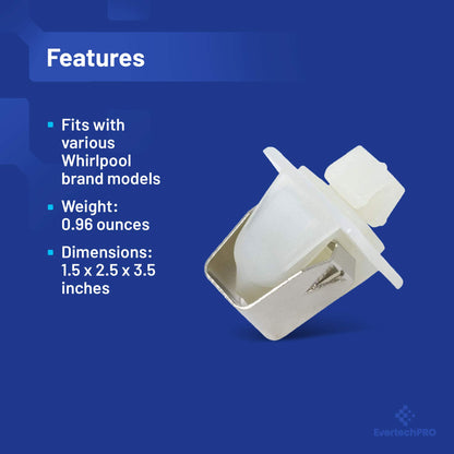 EvertechPRO 279570 Door Latch Kit Replacement for Whirlpool Dryer 3392538 3398175 14205029 14205577