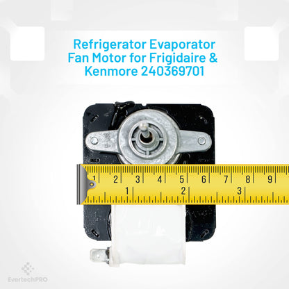 EvertechPRO Refrigerator Evaporator Fan Motor Kit Replacement for Frigidaire 5303918549 5304445861 241537301 240315802 1637660