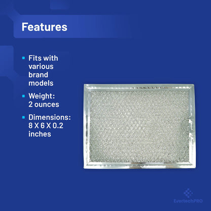 EvertechPRO 2 PACK Microwave Grease Filters Replacement for Frigidaire 5303319568 5304440336 634768 AH466987 EA466987