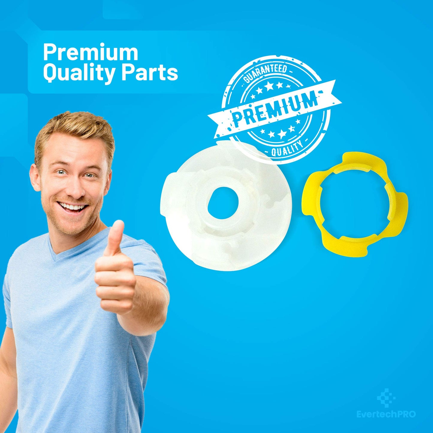 EvertechPRO 285809 Short Cam Agitator Repair Kit Replacement for Whirlpool Washer 3951650 3951682 470910 AH334648