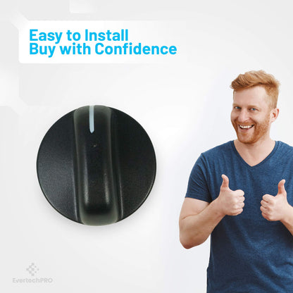 EvertechPRO 8273103 Control Knob Pack of 2 Replacement for Whirlpool Range 8273111 8273107 831219 AH393678