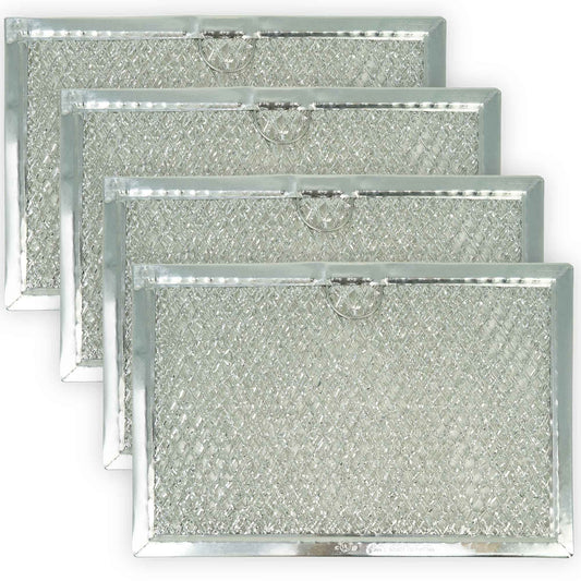 EvertechPRO 4 Pack Microwave Grease Filters Replacement for GE WB06X10608 (AP3883312) 1166430 AH1022452 EA1022452
