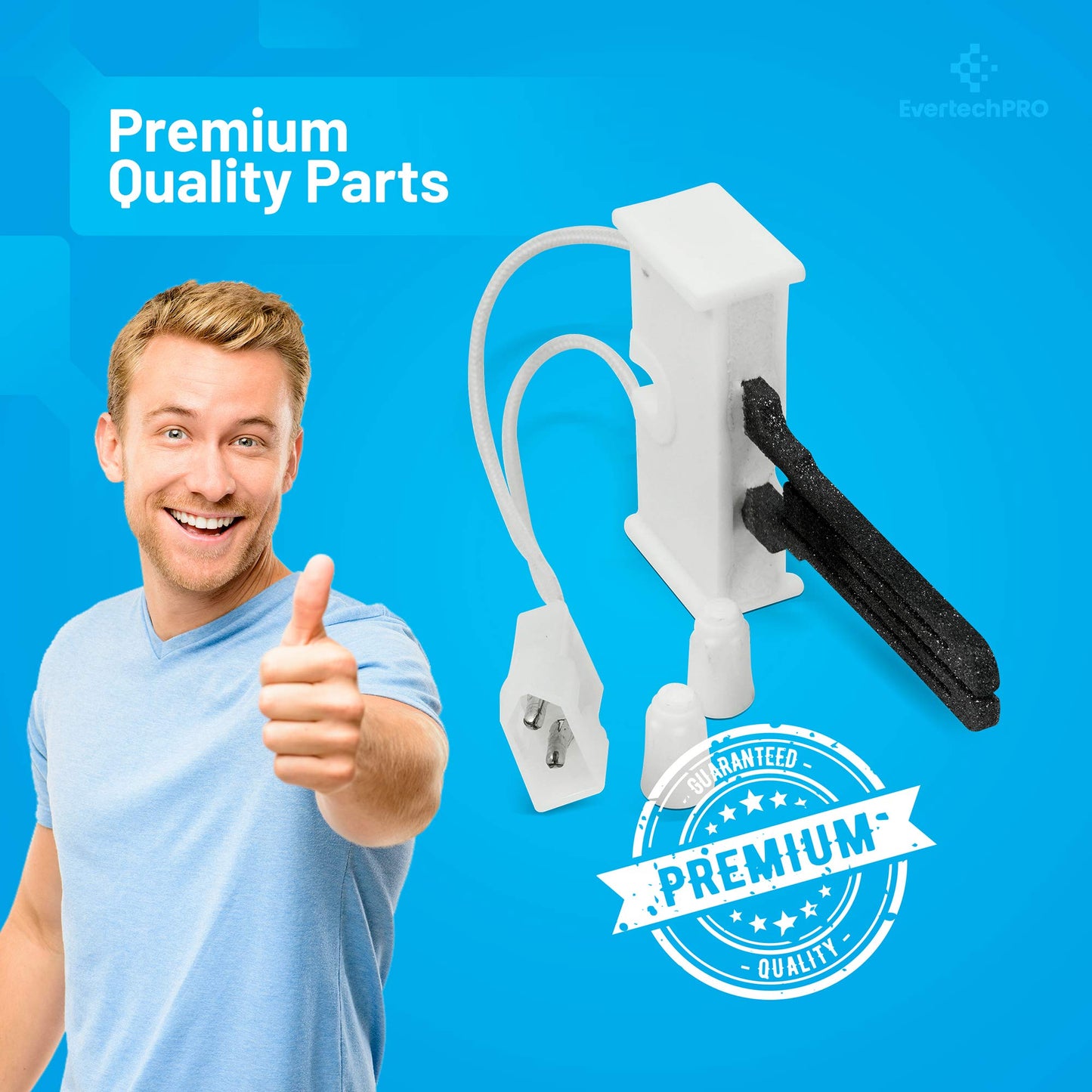 EvertechPRO 4391996 Flat Style Dryer Igniter Replacement for Admiral Dryer 304970 14211282 3-4970 3018
