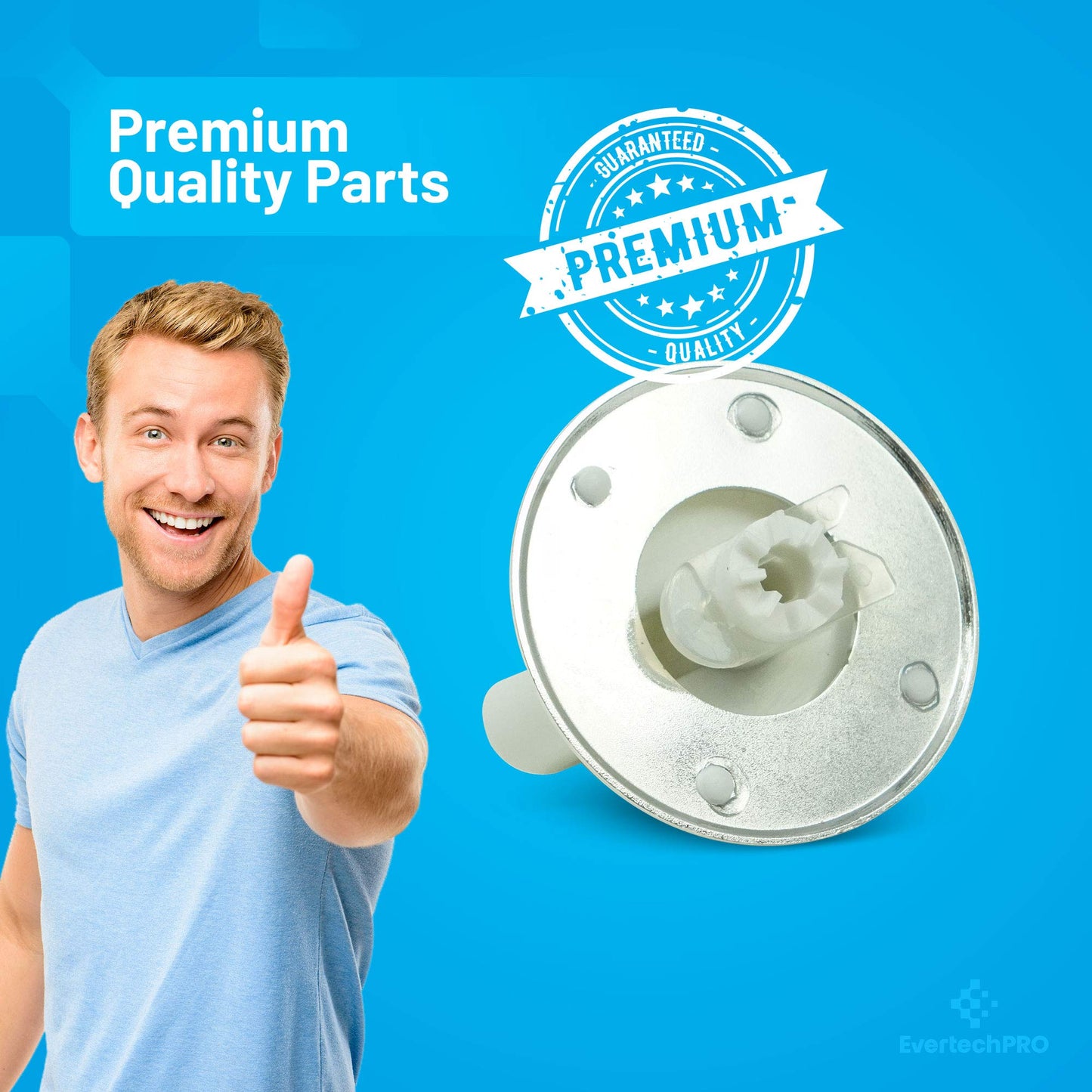 EvertechPRO WH01X10310 Control Knob Assembly Replacement for GE Washer 1264403 AH1482286 EA1482286 PS1482286