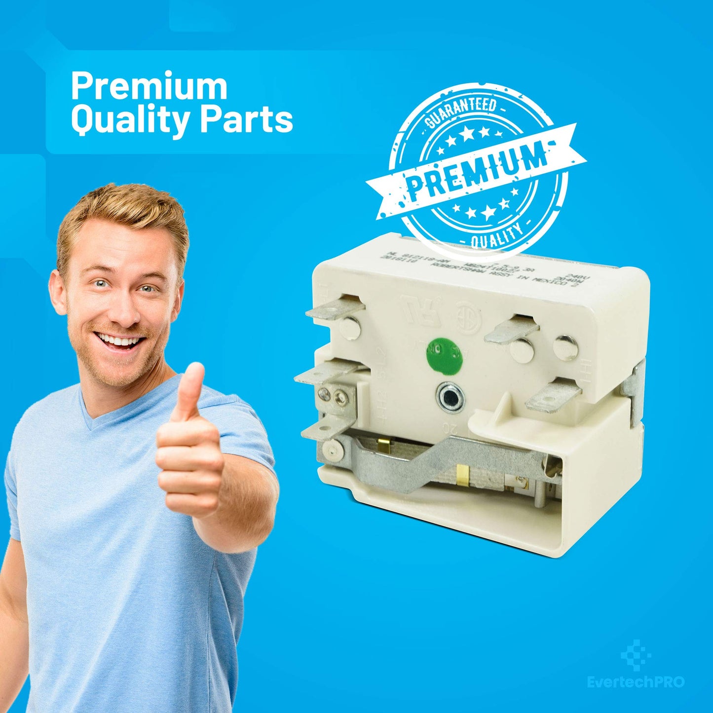 EvertechPRO WB24T10027 Range Infinite Control Switch Replacement for GE 769694 AH236752 EA236752 PS236752