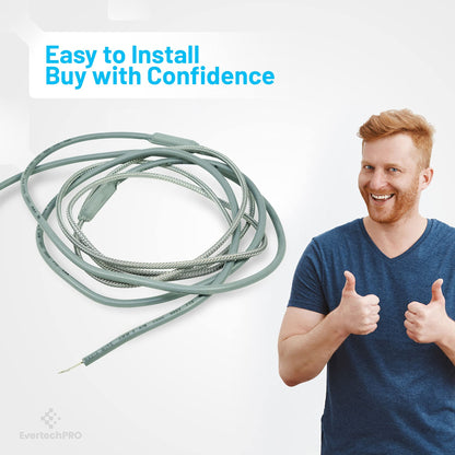 EvertechPRO SH203 Braided Aluminum Heater Size 44 inch Leads 23 inch Watts 55W Volts 115V