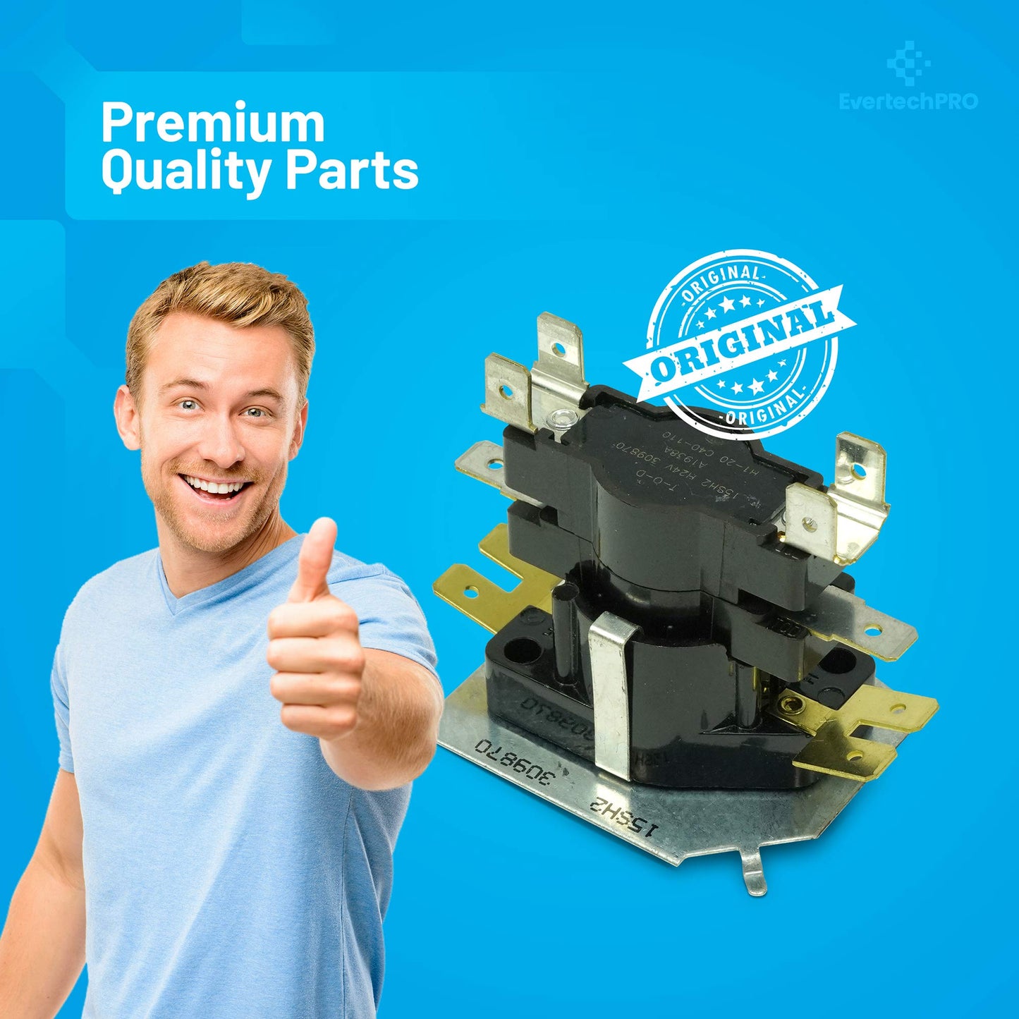 EVERTECHPRO Q103 Sequencer Replacement for Universal HVAC 33244 33844 HN67QC005 HQ1056789