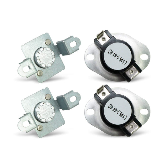 EvertechPRO 279973 Thermal Cut Off Fresh Food Kit Pack of 2 Replacement for Whirlpool Dryer 3391913 3404151 3404152 3977395