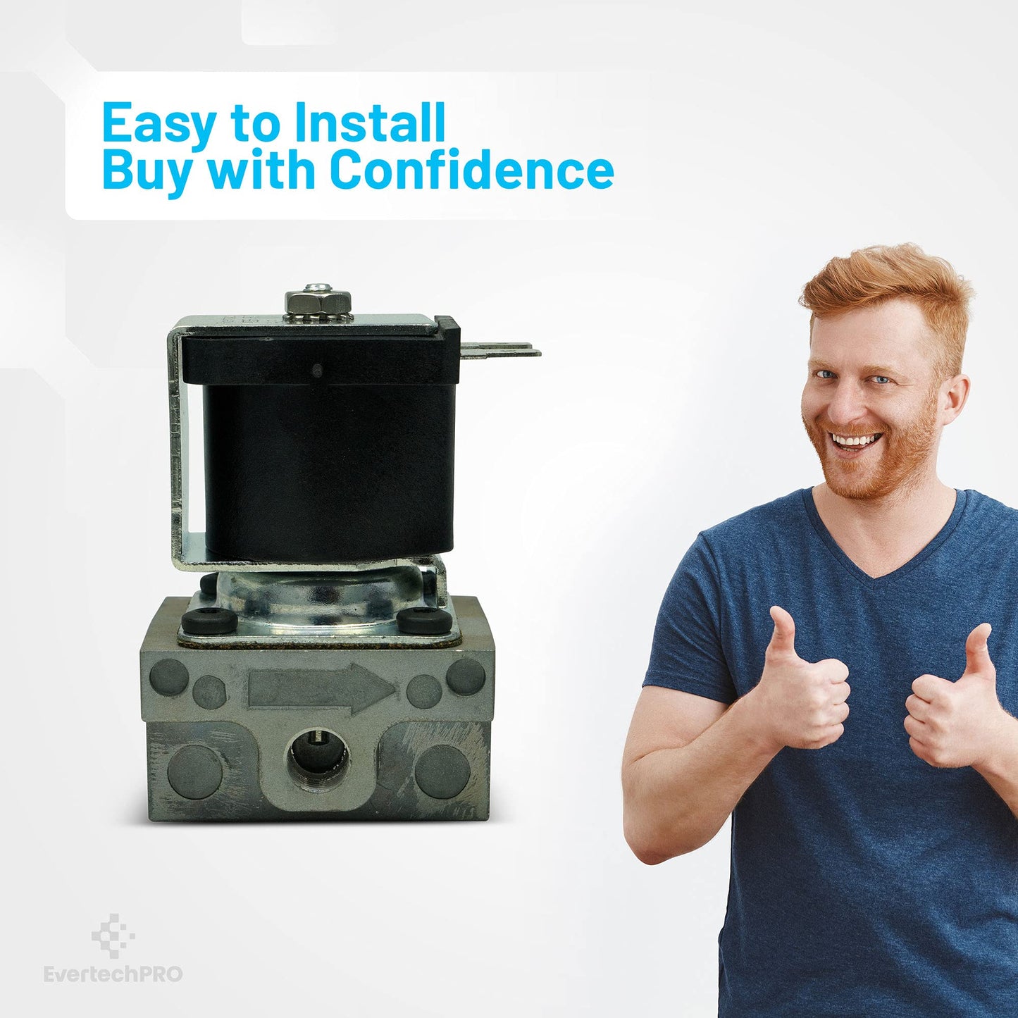 EvertechPRO PA010139 Solenoid Gas Fjt Valve Replacement for Viking Wall Oven 802089 804402 348047-1 10415