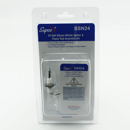 Supco Hot Surface Ignitor, Silicon Nitride, 24v - SSN24