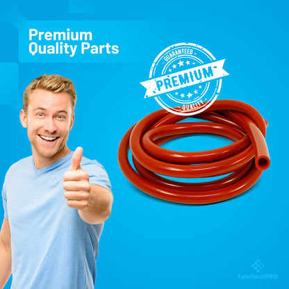 EvertechPRO RED SILICONE TUBING 1/4 5Ft For HVAC and Refrigeration