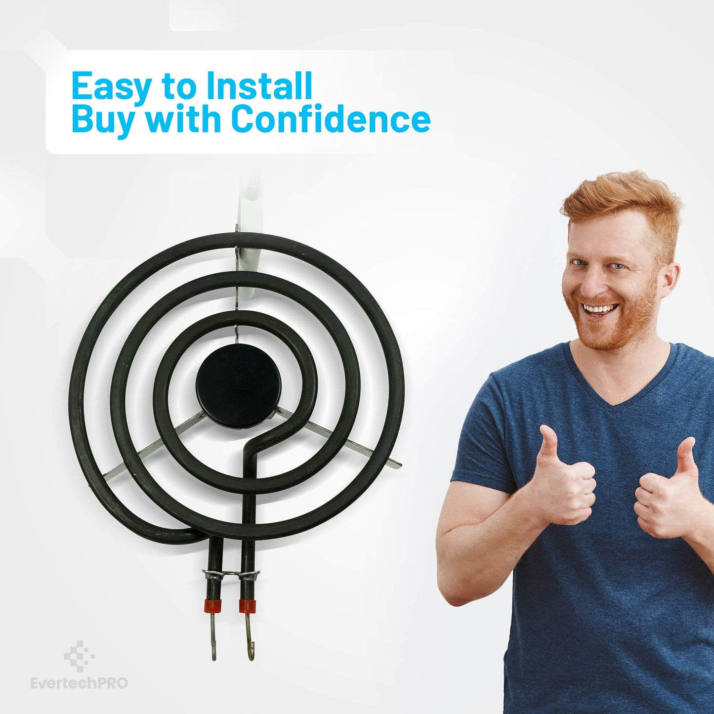 EvertechPRO SP22YA 6 Inch Surface Burner Element Replacement for GE Range WB30X0254 WB30X5061 WB30X5094