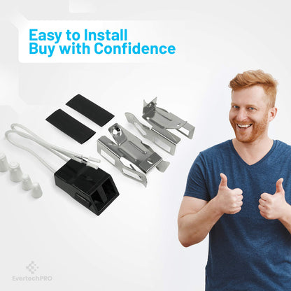 EvertechPRO 5303935058 Top Burner Receptacle Kit Replacement for Whirlpool Range 0089336 0009336 0042147 0042153