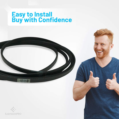 EvertechPRO 661570 Dryer Drum Belt Replacement for Whirlpool Dryer 2925 3387610 3389728 3393999