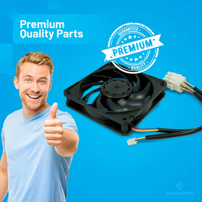 EvertechPRO WR60X10358 Fan Condenser Dc Replacement for GE Refrigerator WR60X10339