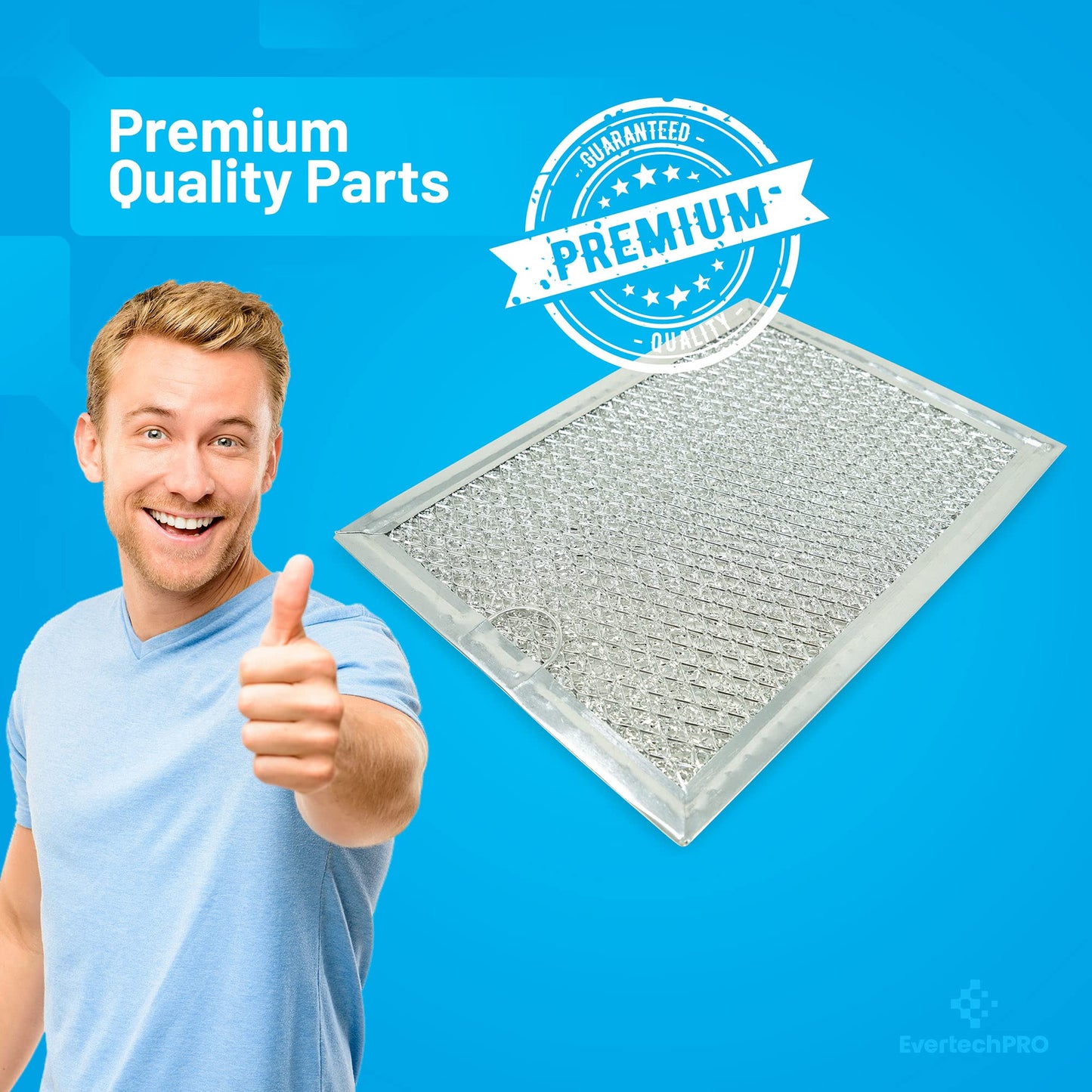 EvertechPRO 2 PACK Microwave Grease Filters Replacement for Frigidaire 5303319568 5304440336 634768 AH466987 EA466987