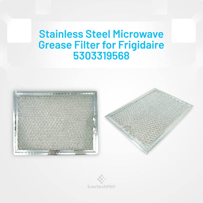 EvertechPRO 2 PACK Microwave Grease Filters Replacement for Frigidaire 5303319568 5304440336 634768 AH466987 EA466987