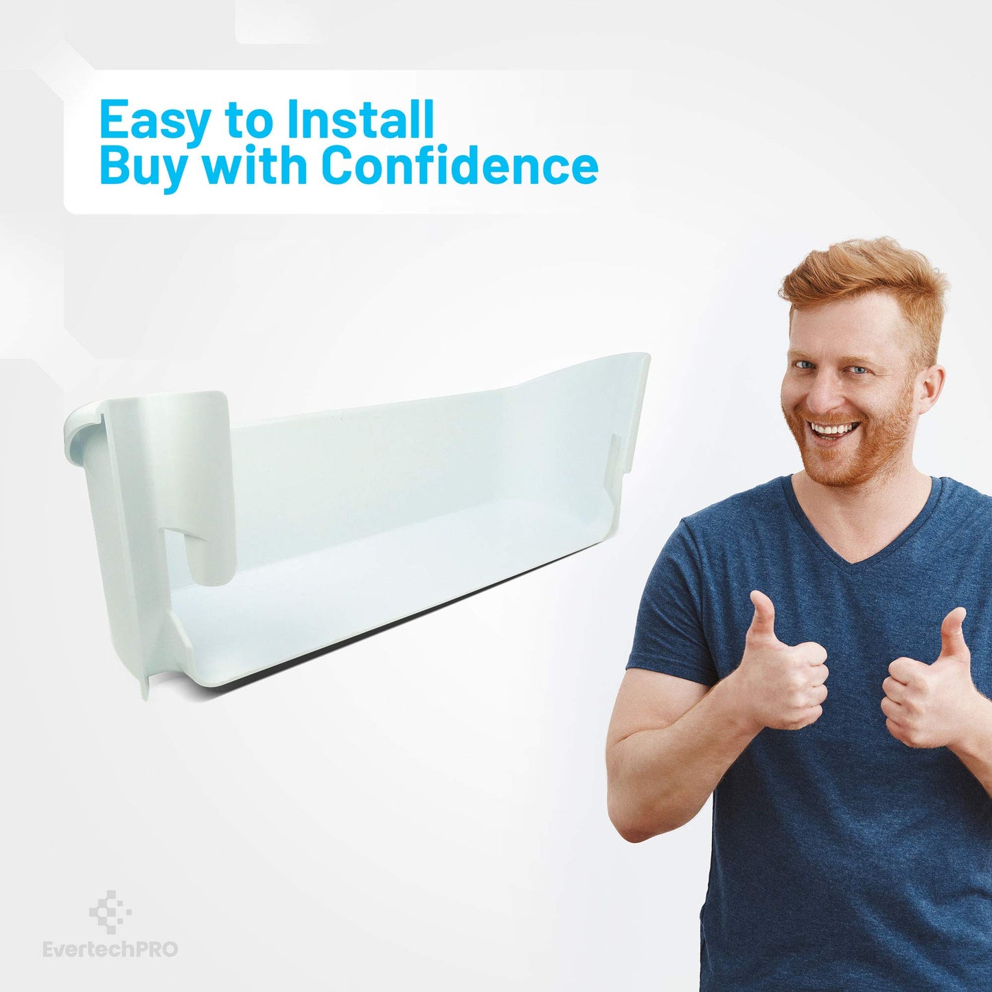 EvertechPRO 240323001 Refrigerator Door Bin Replacement for Frigidaire Appliance 240323007 890954 AH429724 EA429724