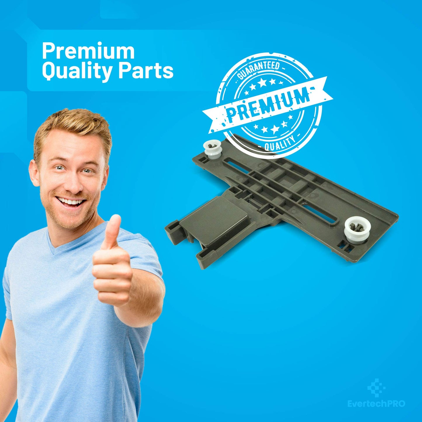 EvertechPRO W10350376 Adjuster Replacement for Whirlpool Dishwasher W10253546 2001644 AH3497383 EA3497383
