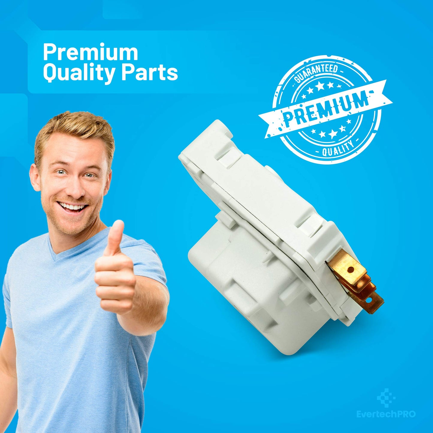 EvertechPRO 7014648 Defrost Timer Replacement for Sub Zero Refrigerator 3081050 3-08-105-0