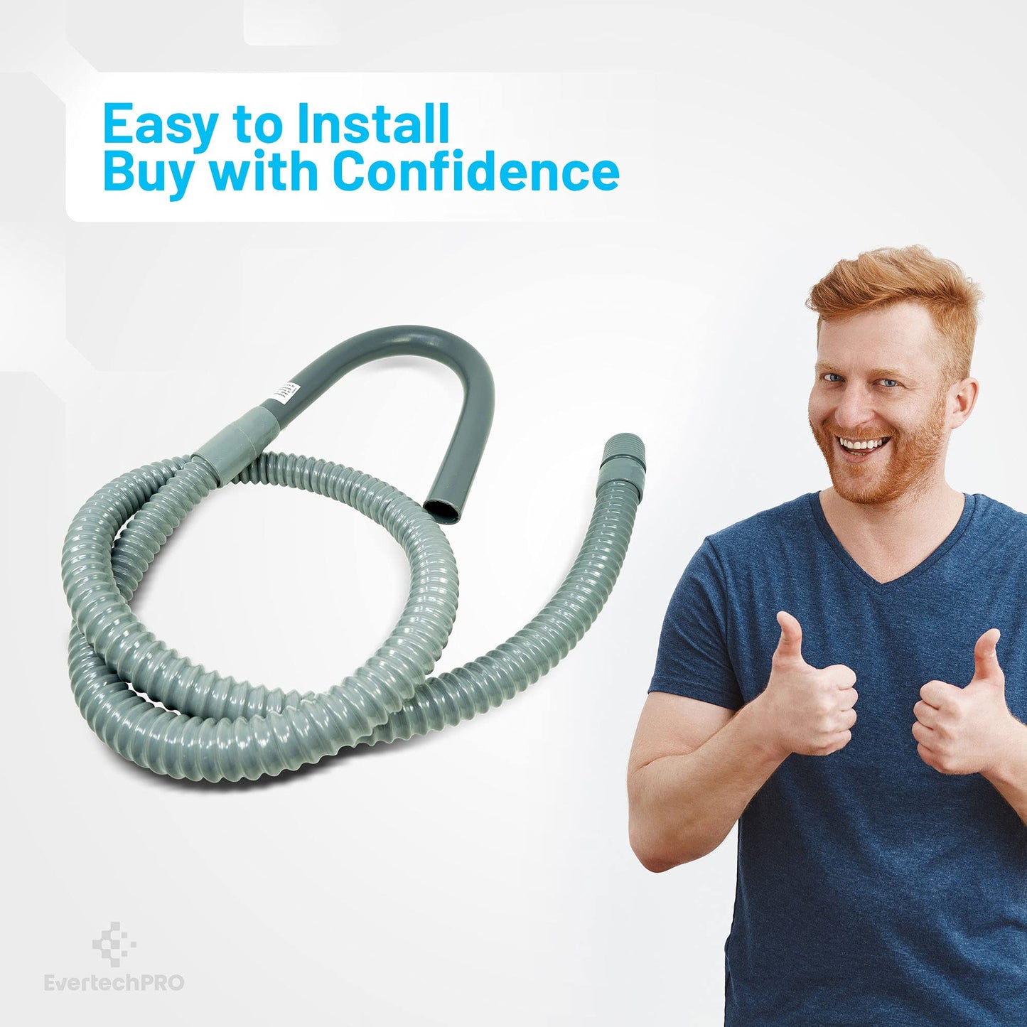 EvertechPRO SSD6GE Drain Hose Replacement for Universal Washer