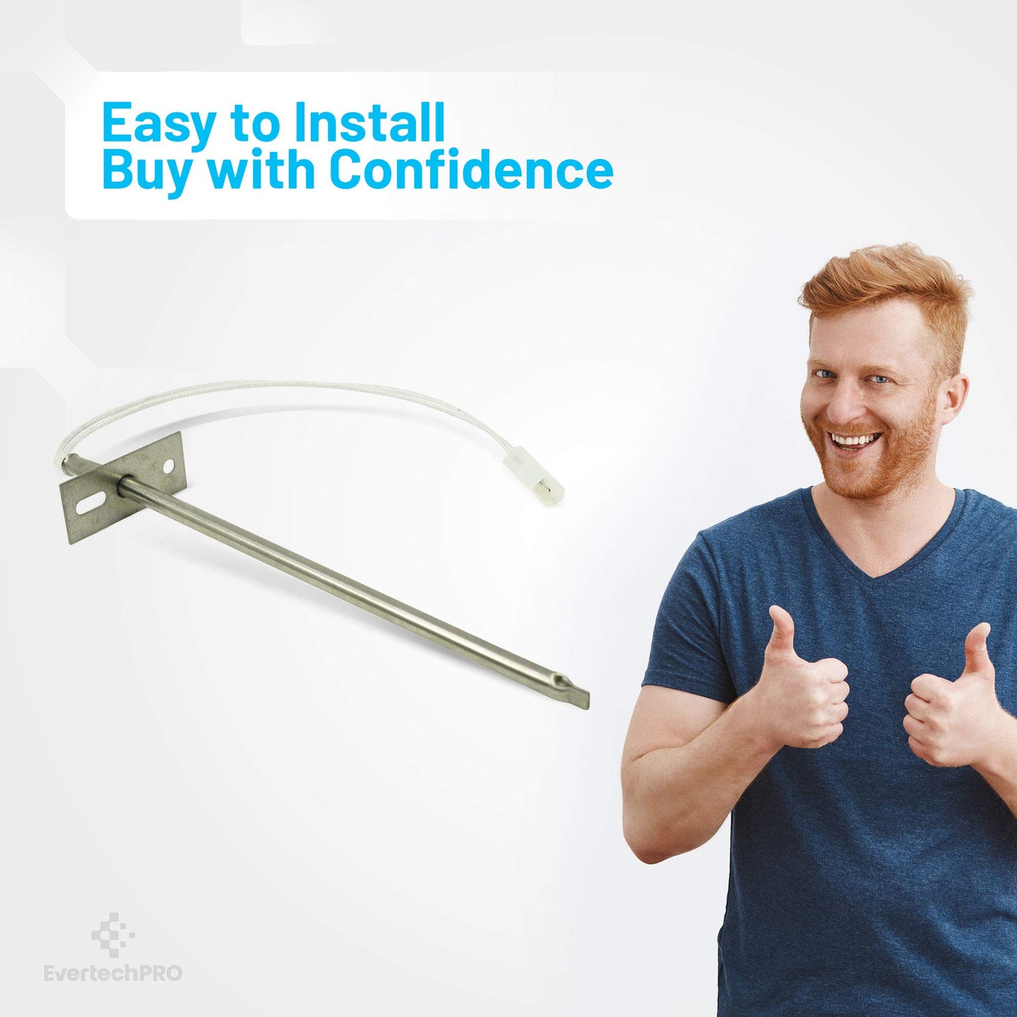 EvertechPRO 12001656 Oven Temperature Sensor Kit Pack of 2 Replacement for Whirlpool Wall Oven 12001656 8189679 04000052 04100258