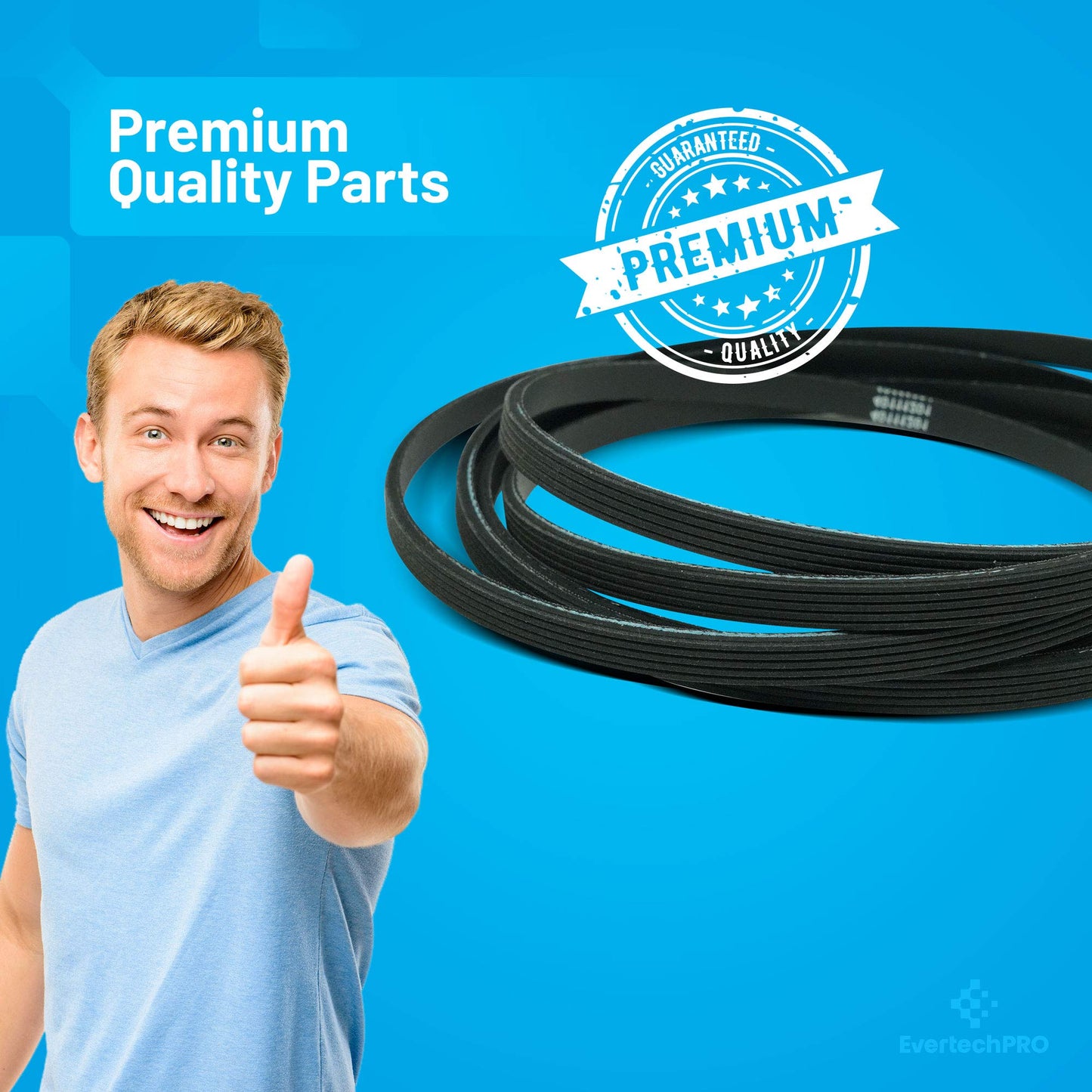 EvertechPRO 40111201 Dryer Belt Replacement for Admiral Dryer 40111201 14218936 40051501 40051502