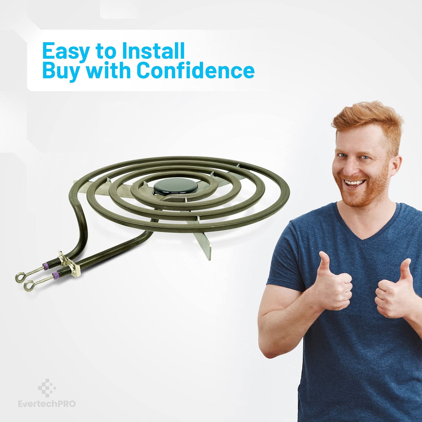 EvertechPRO MP21YA Burner Element Replacement for Whirlpool Range W10259865 14205027 1938256 1938274