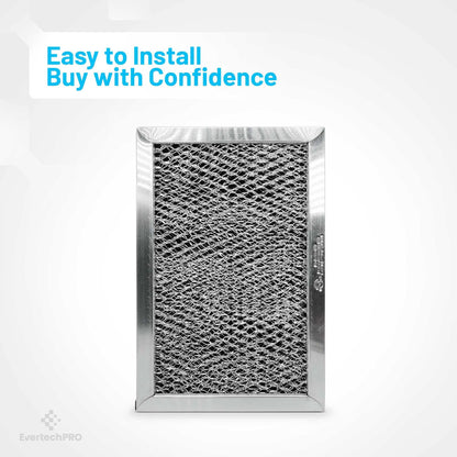 EvertechPRO WB02X10776 Microwave Charcoal Filter for GE WB02X33061 WB2X10776 PM02X10776 2 Pack