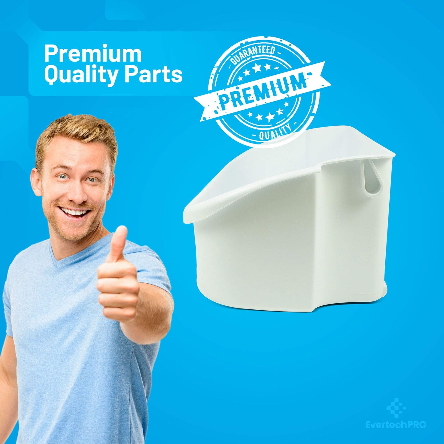 EvertechPRO 240356401 Door Bin Pack of 2 Replacement for Frigidaire Refrigerator 240356405 240356406 240356409 891213