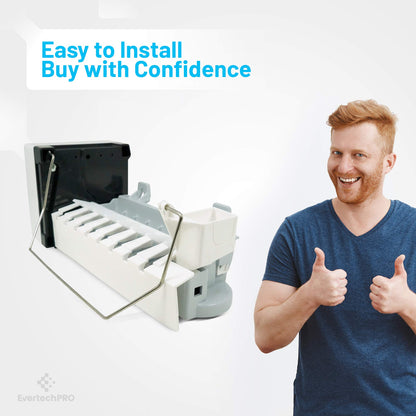 EvertechPRO 5303918277 Replacement Icemaker Replacement for Frigidaire Refrigerator 218226700 218699501 218713500 240352401