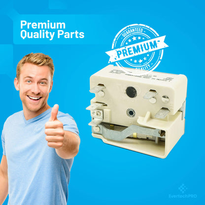 EvertechPRO Range Infinite Control Switch Replacement for GE WB24T10029 769696 AH236754 EA236754 PS236754